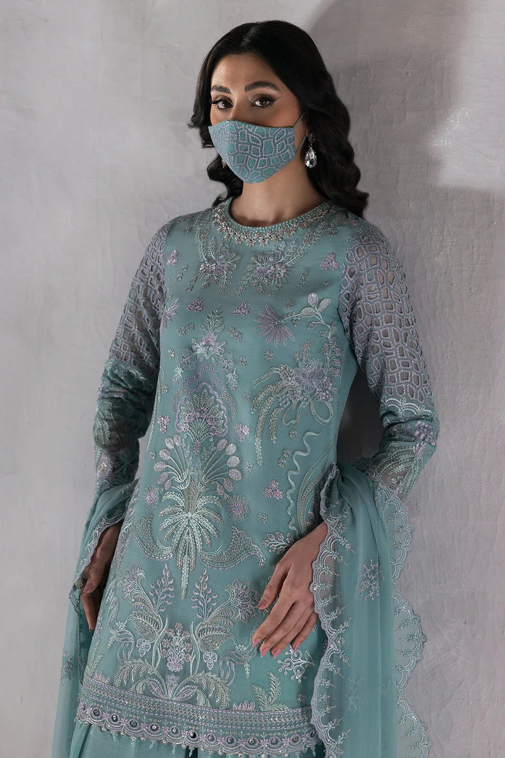Flossie | Laconic Formals | FE - 905 B - Aqsa Fabrics