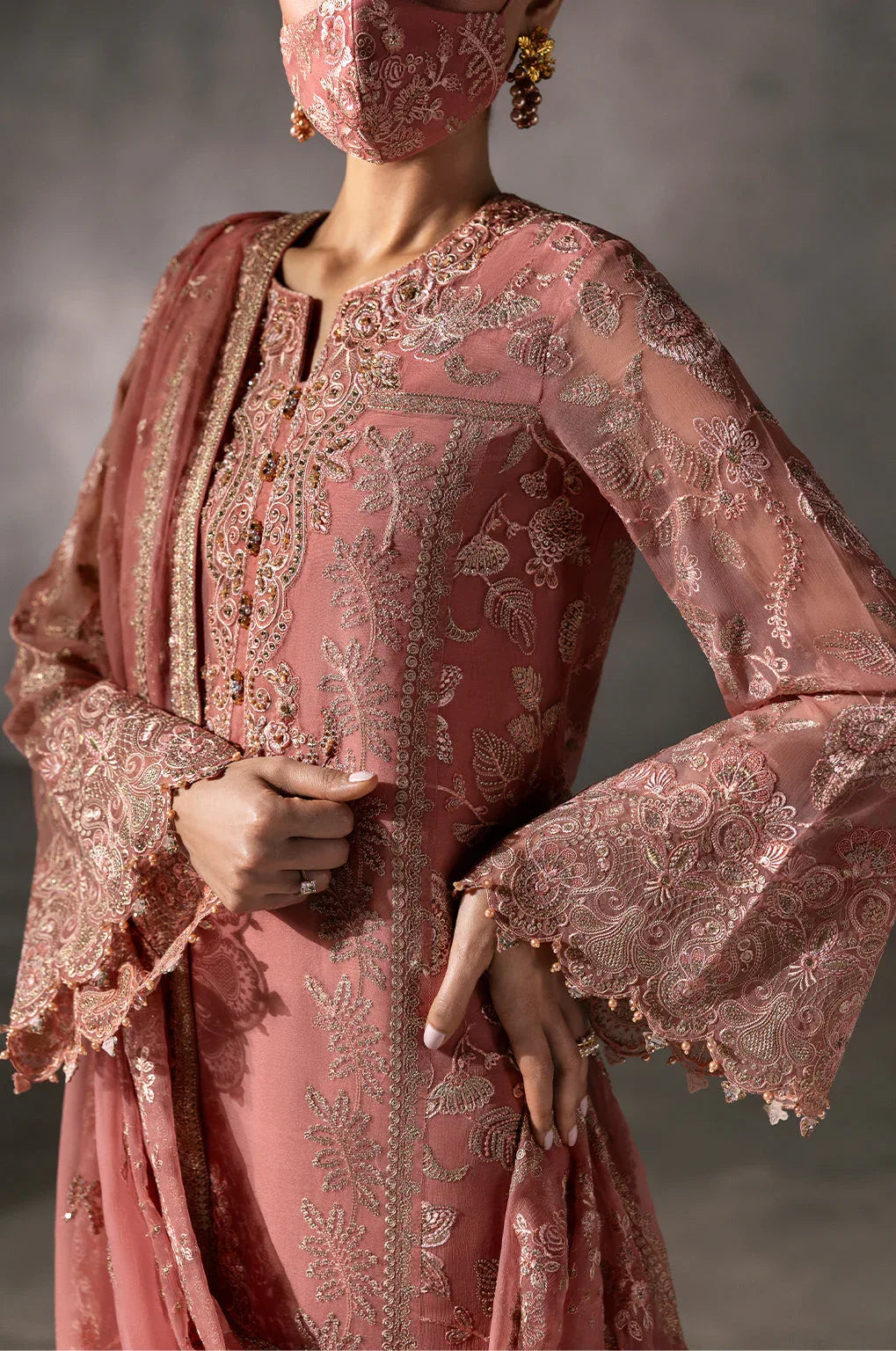 Flossie | Laconic Formals | FE - 907 B - Aqsa Fabrics
