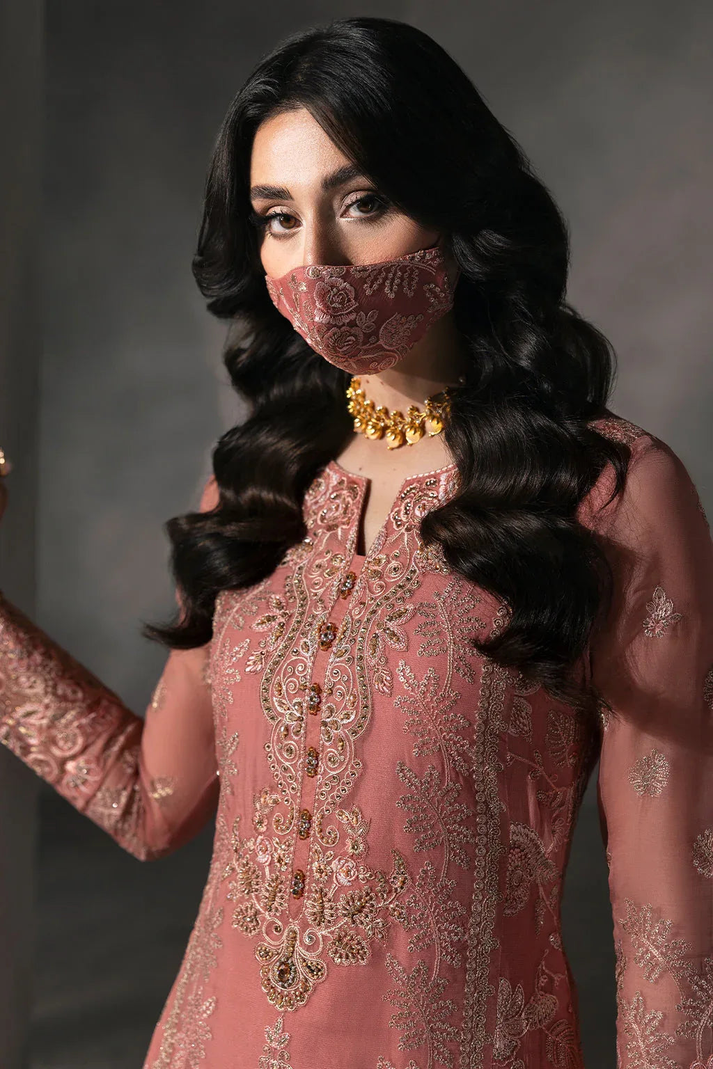 Flossie | Laconic Formals | FE - 907 A - Aqsa Fabrics