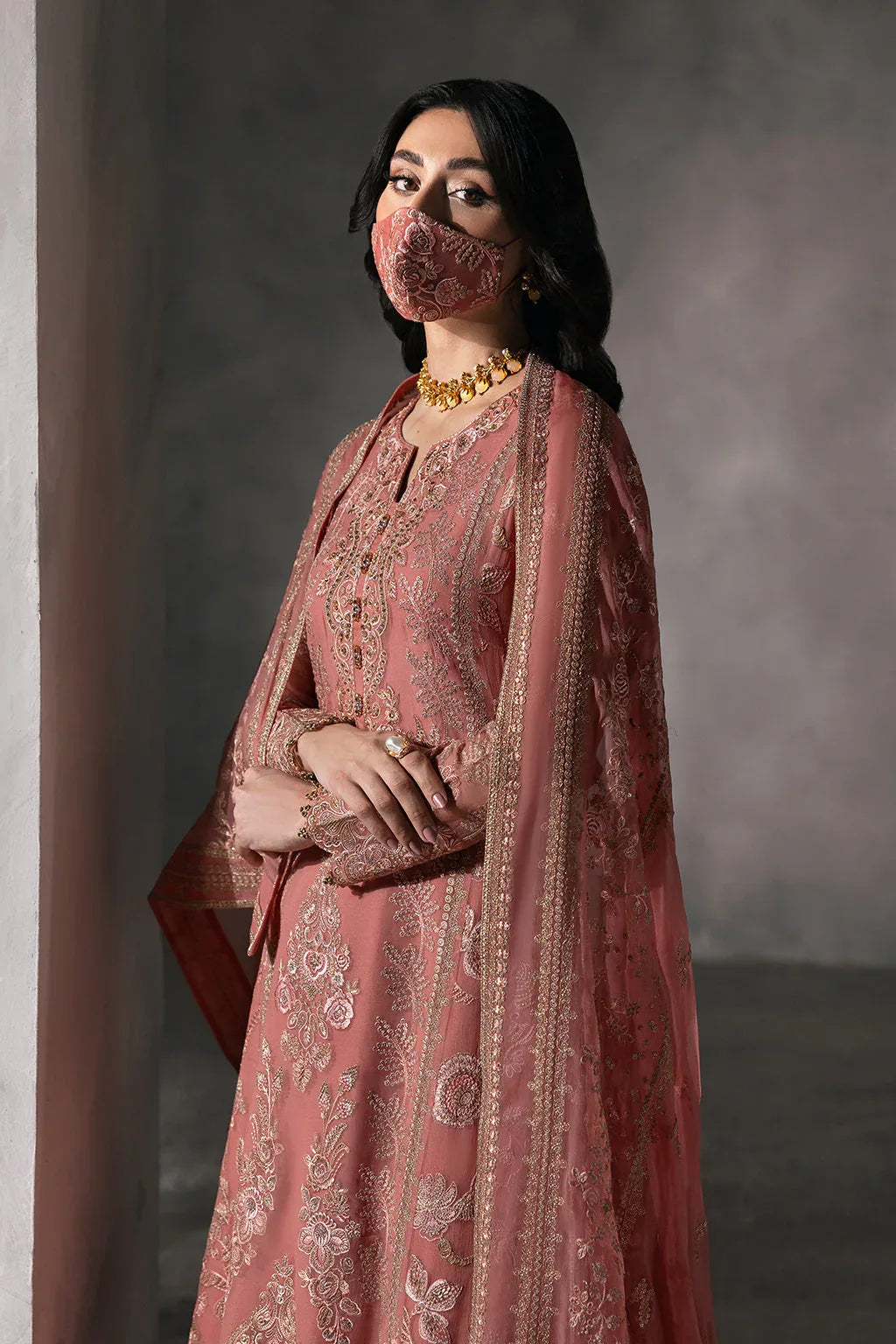 Flossie | Laconic Formals | FE - 907 A - Aqsa Fabrics