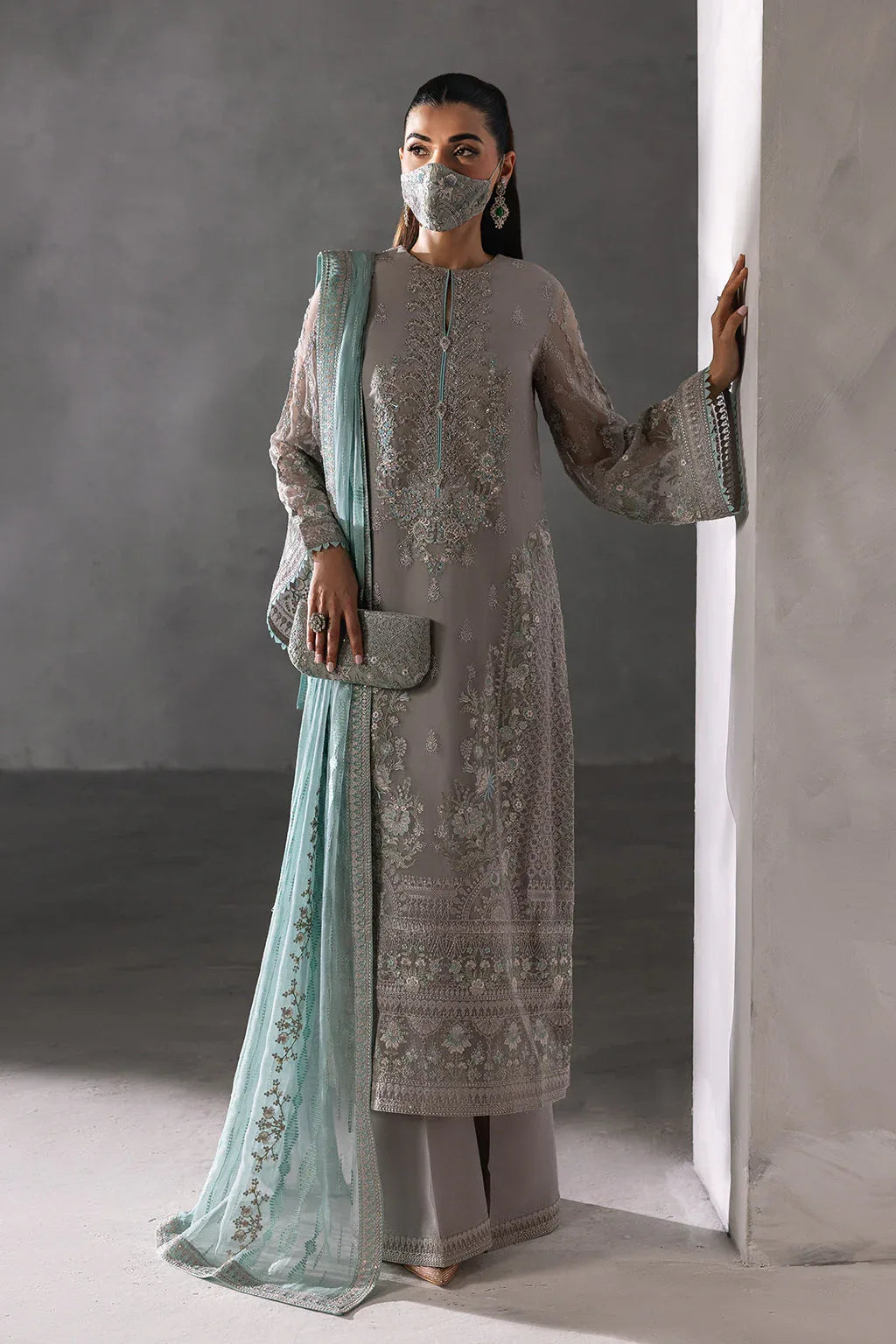 Flossie | Laconic Formals | FE - 908 - Aqsa Fabrics