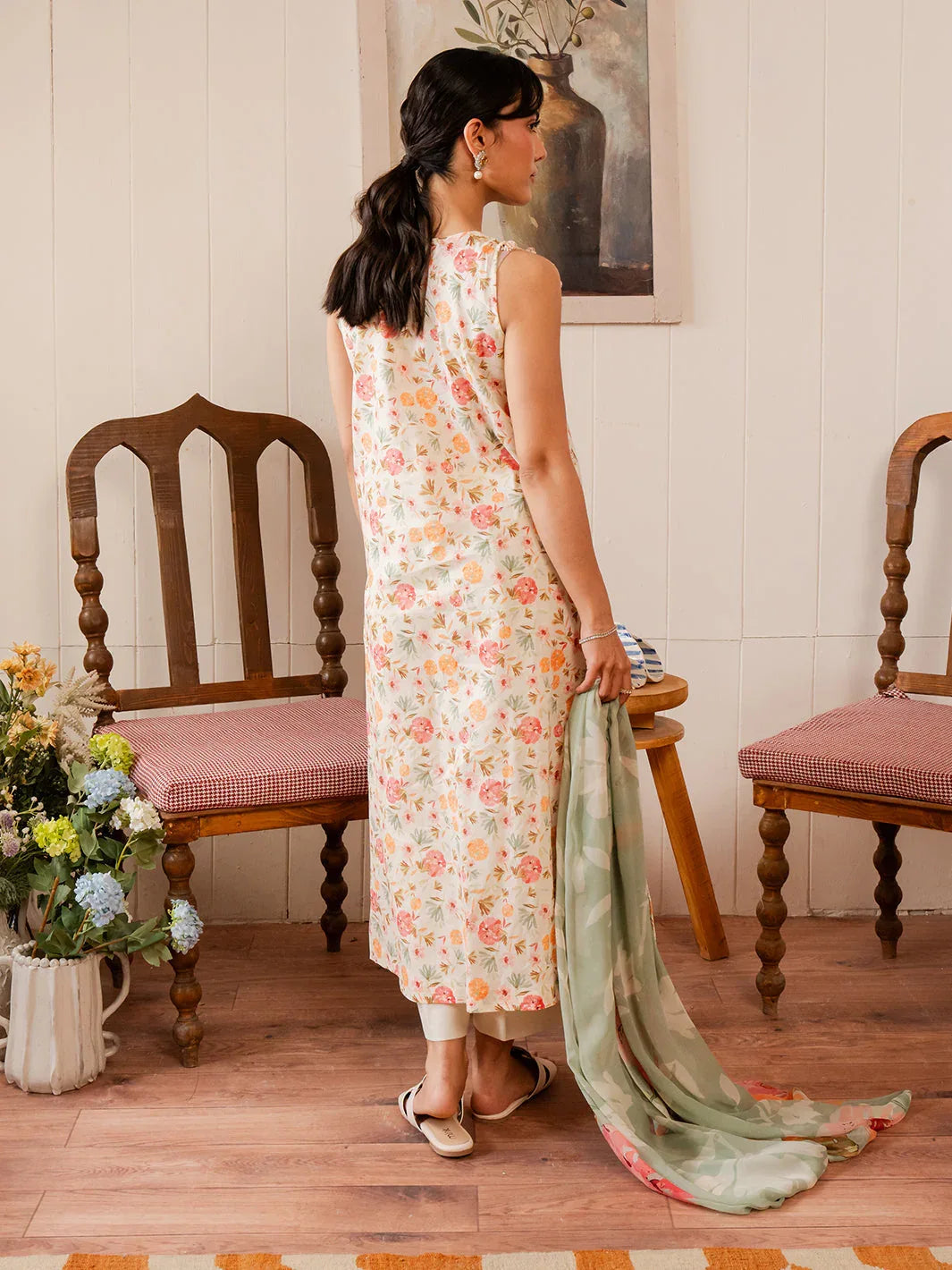 Izel | Oh Spring Lawn 25 | FLORA (B) - Aqsa Fabrics