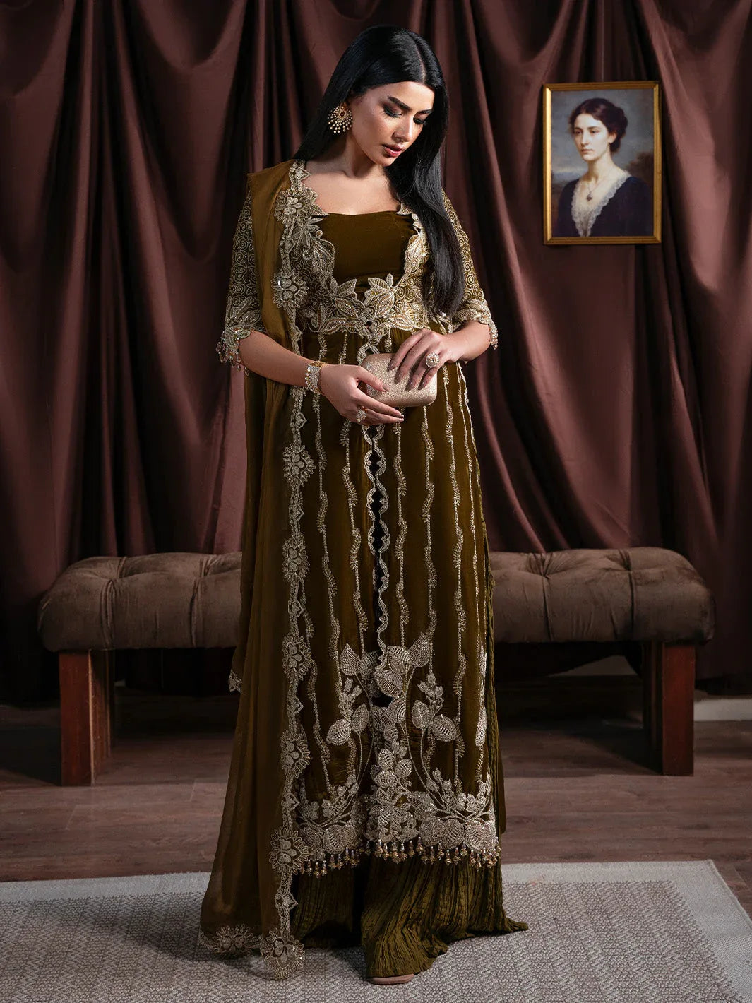 Faiza Faisal | Solene Luxury Velvets | EVANIA - Aqsa Fabrics