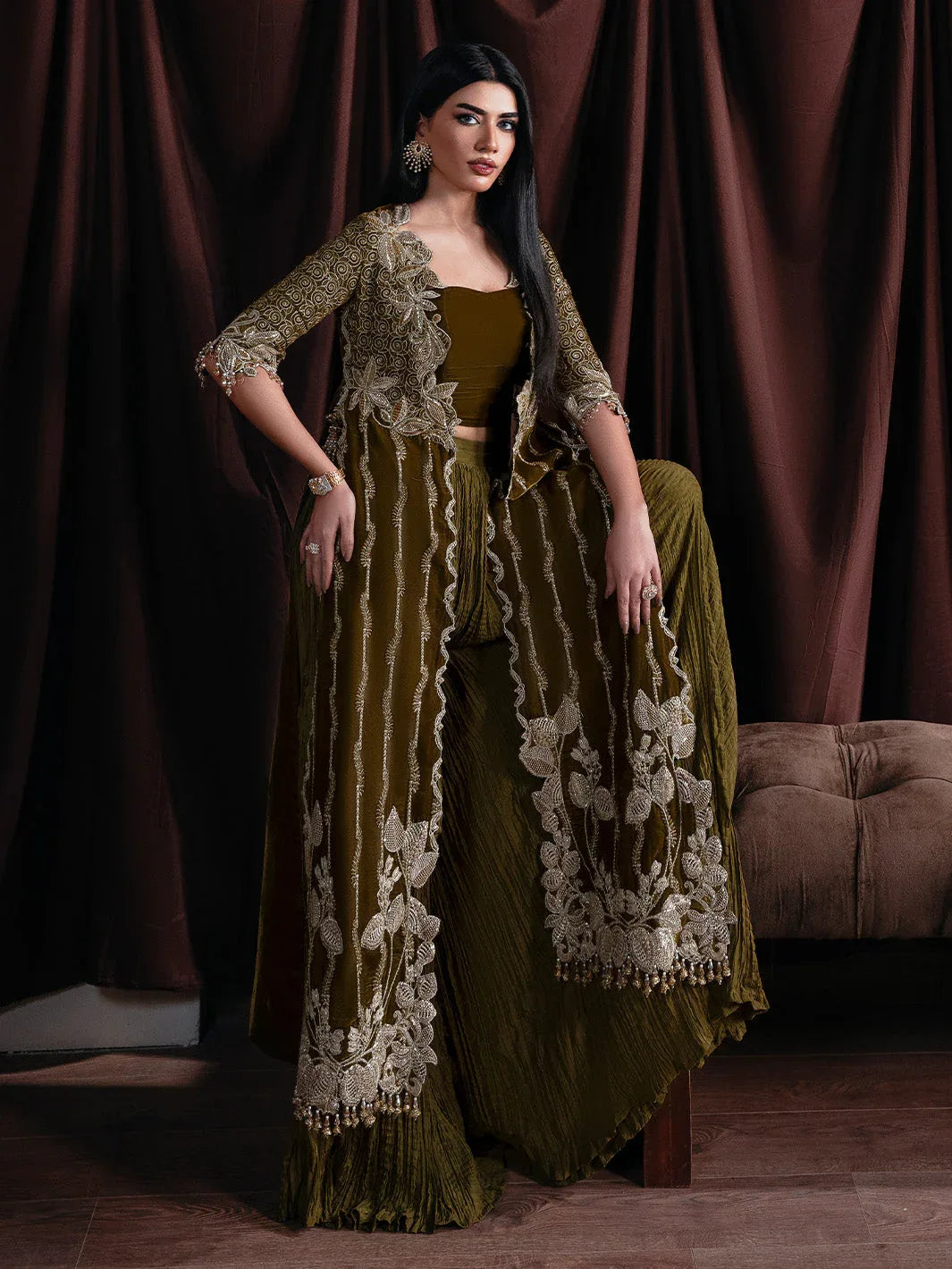 Faiza Faisal | Solene Luxury Velvets | EVANIA - Aqsa Fabrics