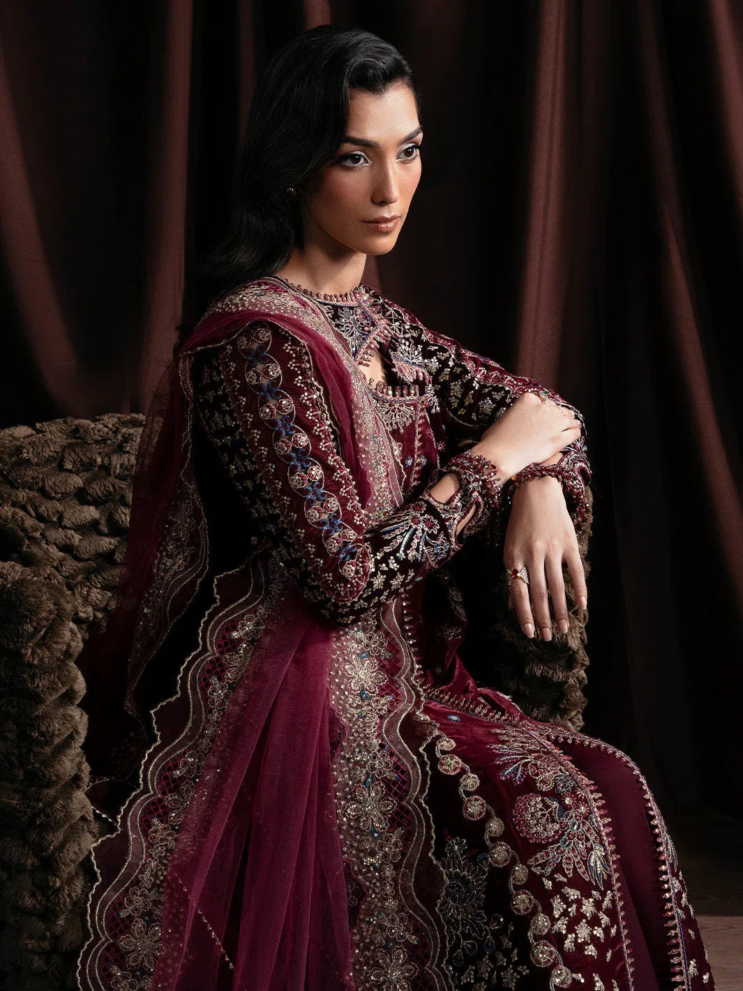 Faiza Faisal | Solene Luxury Velvets | RAVENA - Aqsa Fabrics
