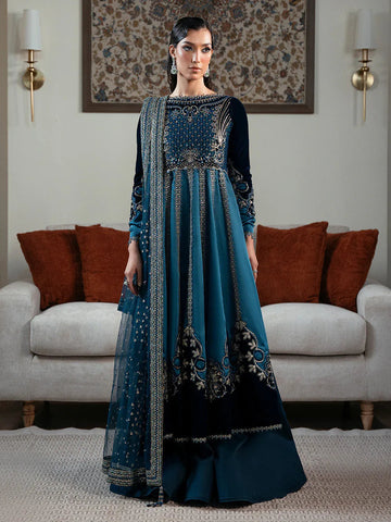 Faiza Faisal | Solene Luxury Velvets | CELESTINE - Aqsa Fabrics
