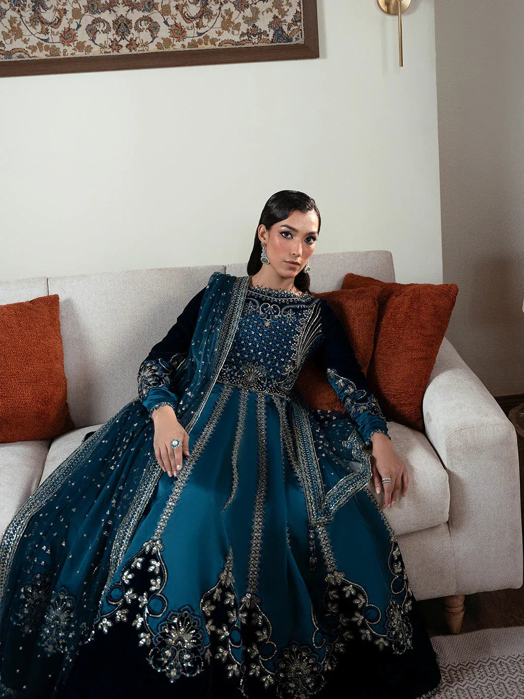Faiza Faisal | Solene Luxury Velvets |CELESTINE - Aqsa Fabrics