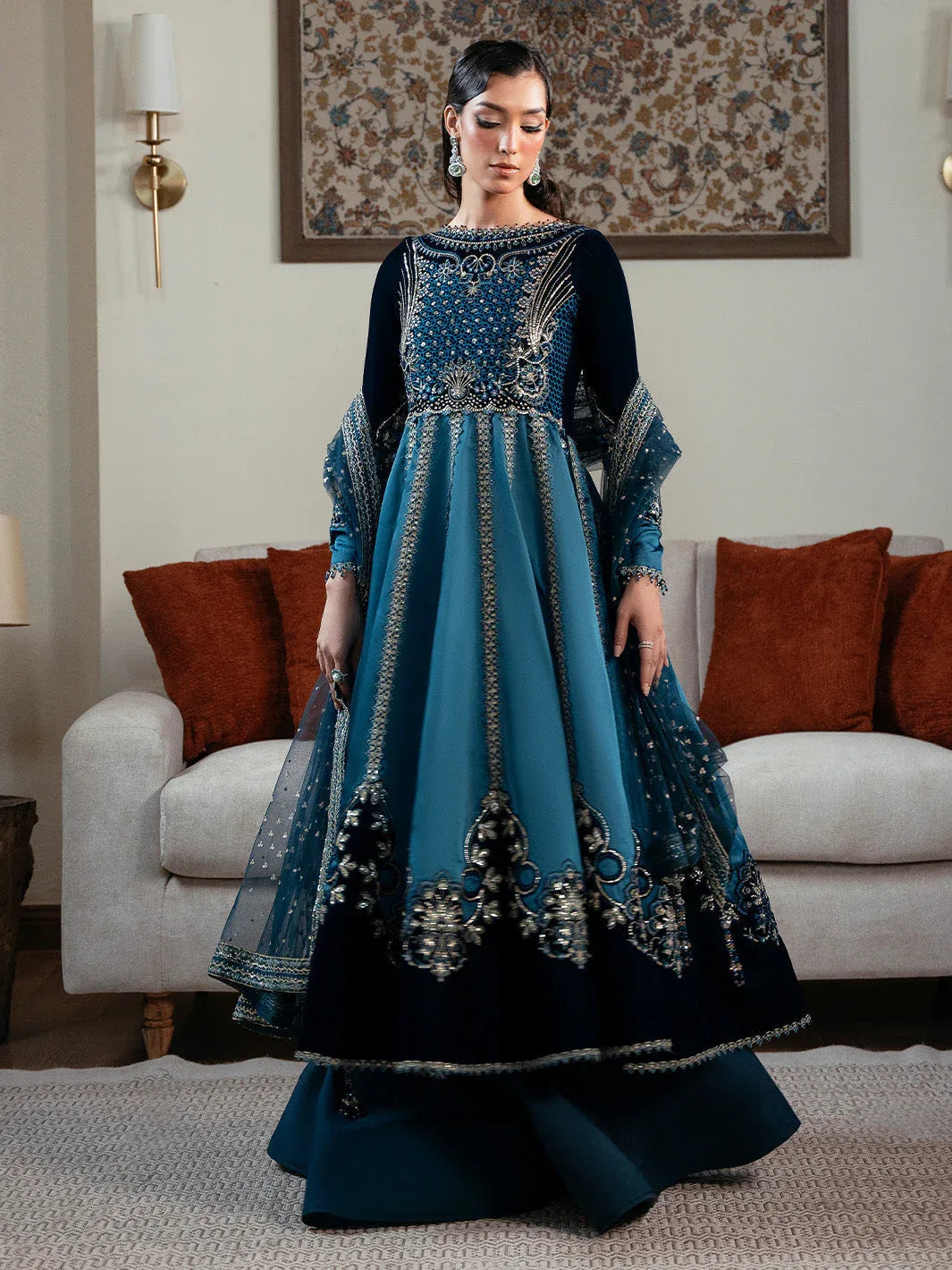 Faiza Faisal | Solene Luxury Velvets |CELESTINE - Aqsa Fabrics