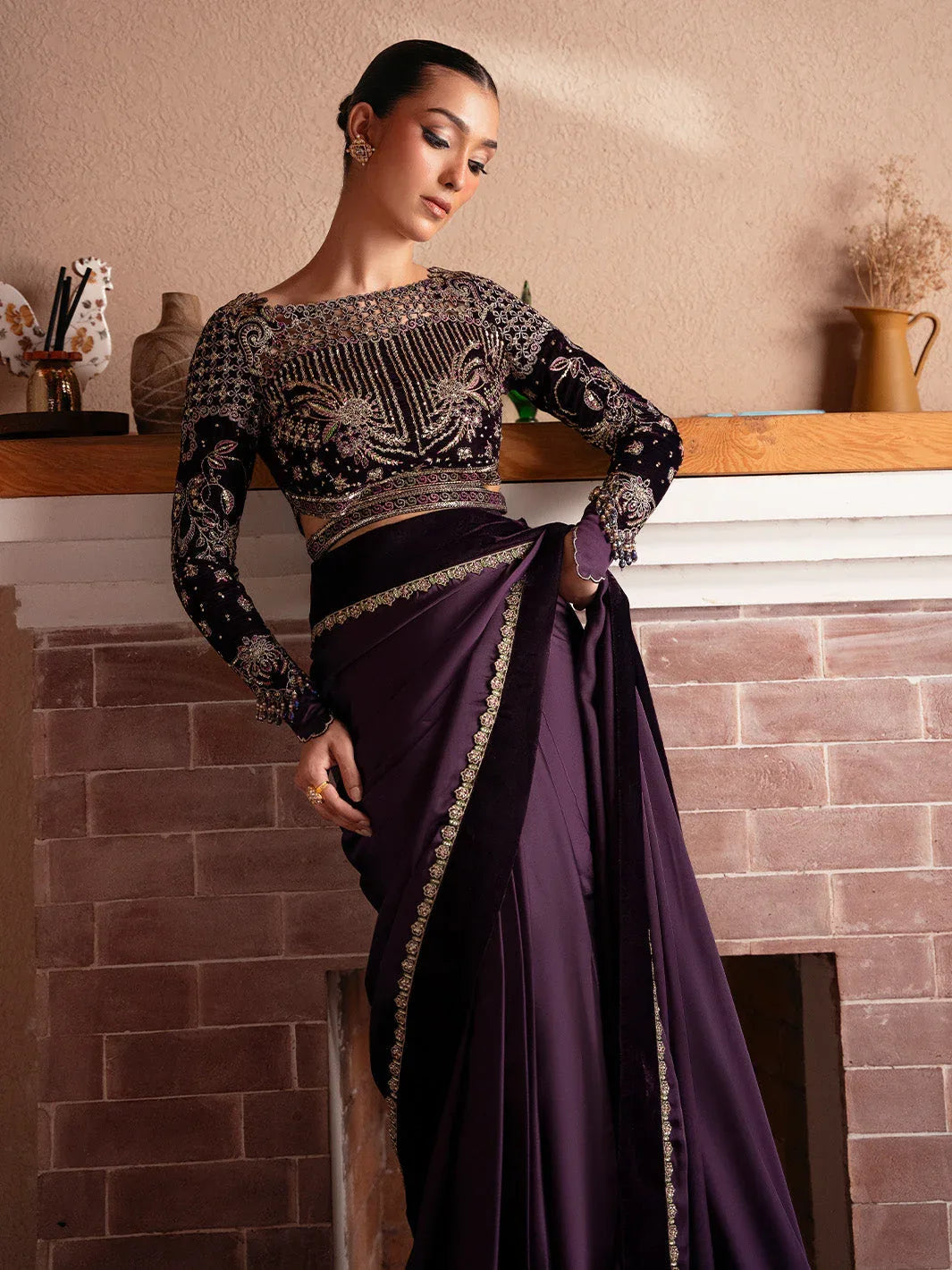 Faiza Faisal | Solene Luxury Velvets | VELORA - Aqsa Fabrics