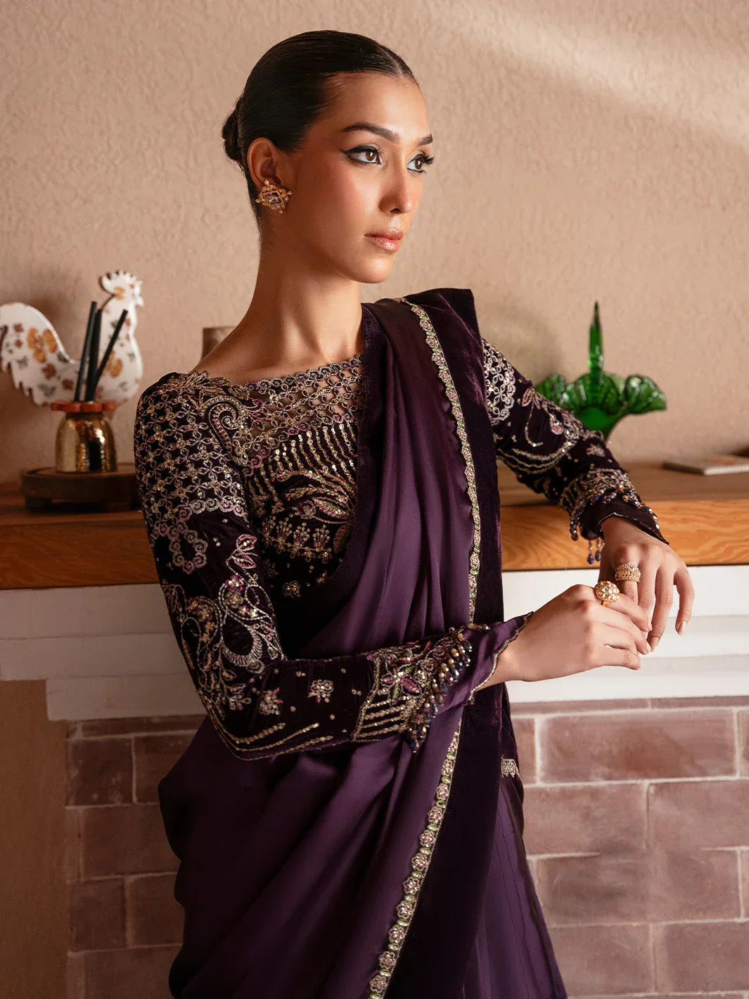 Faiza Faisal | Solene Luxury Velvets | VELORA - Aqsa Fabrics