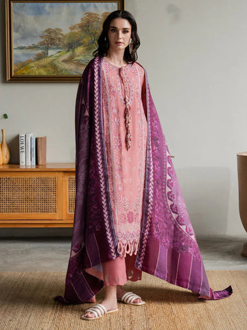 Faiza Faisal | Dastaan Khaddar 25 | ROSEATE - Aqsa Fabrics