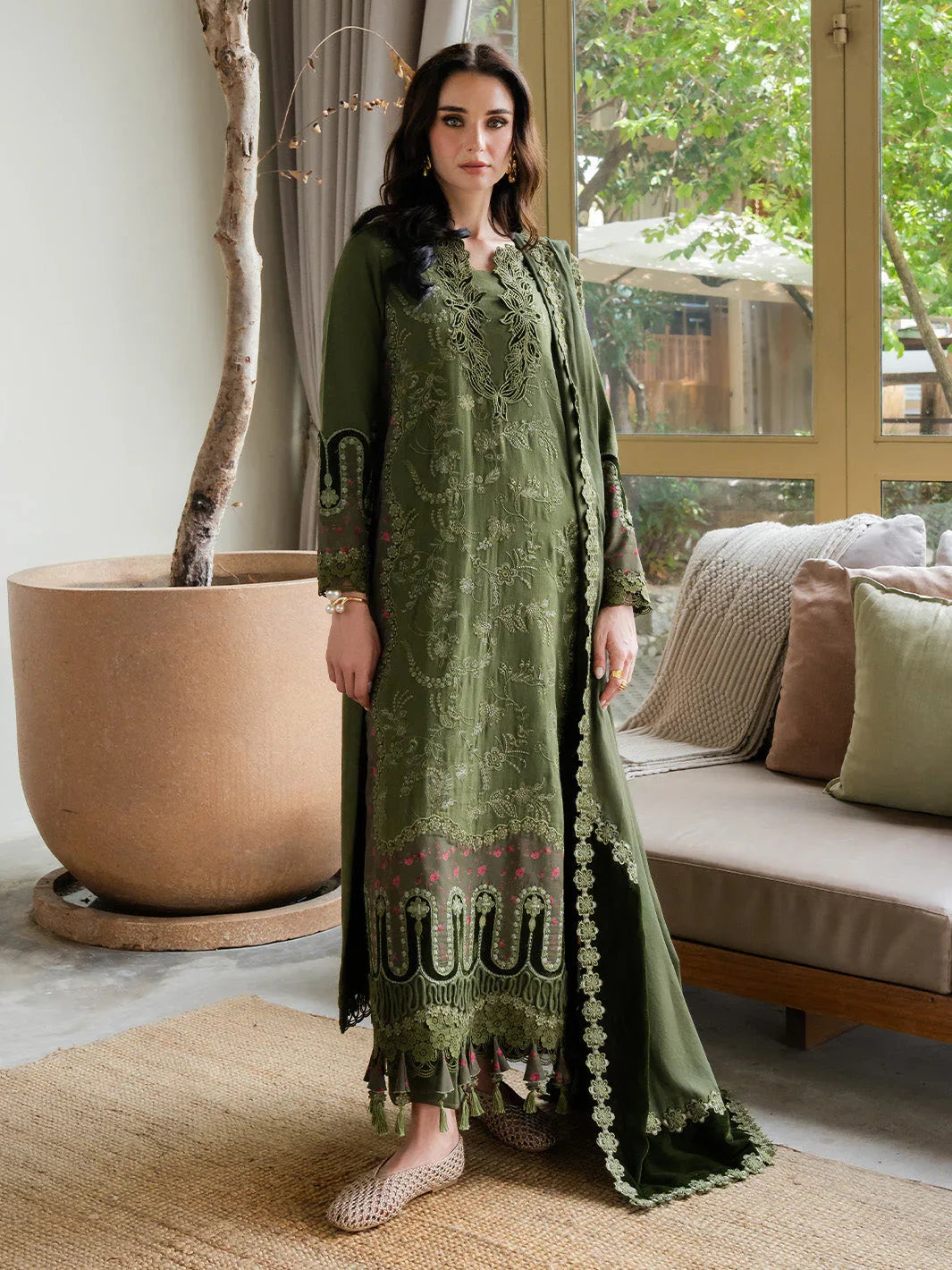Faiza Faisal | Dastaan Khaddar 25 | RUMIYA - Aqsa Fabrics