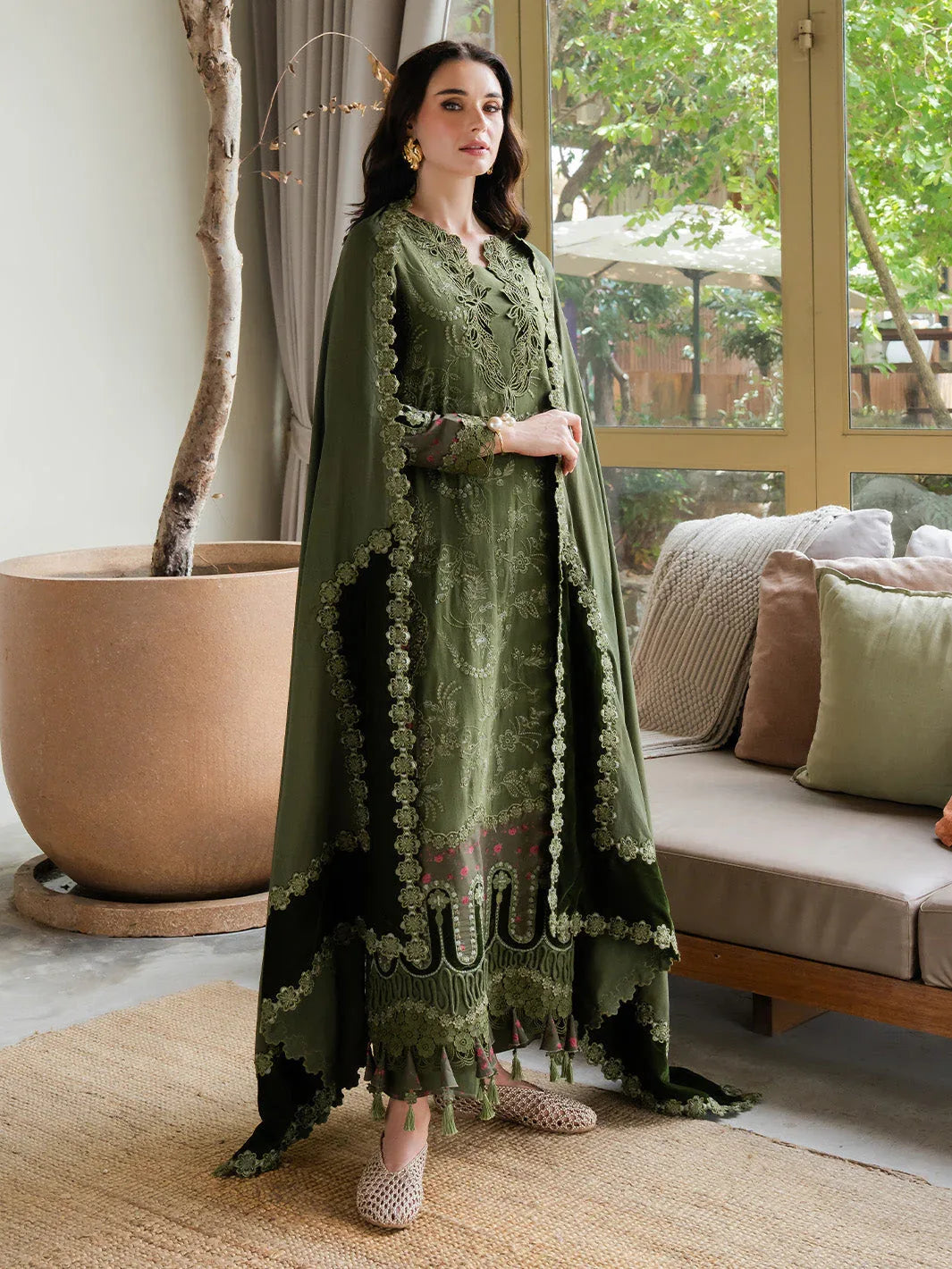 Faiza Faisal | Dastaan Khaddar 25 | RUMIYA - Aqsa Fabrics