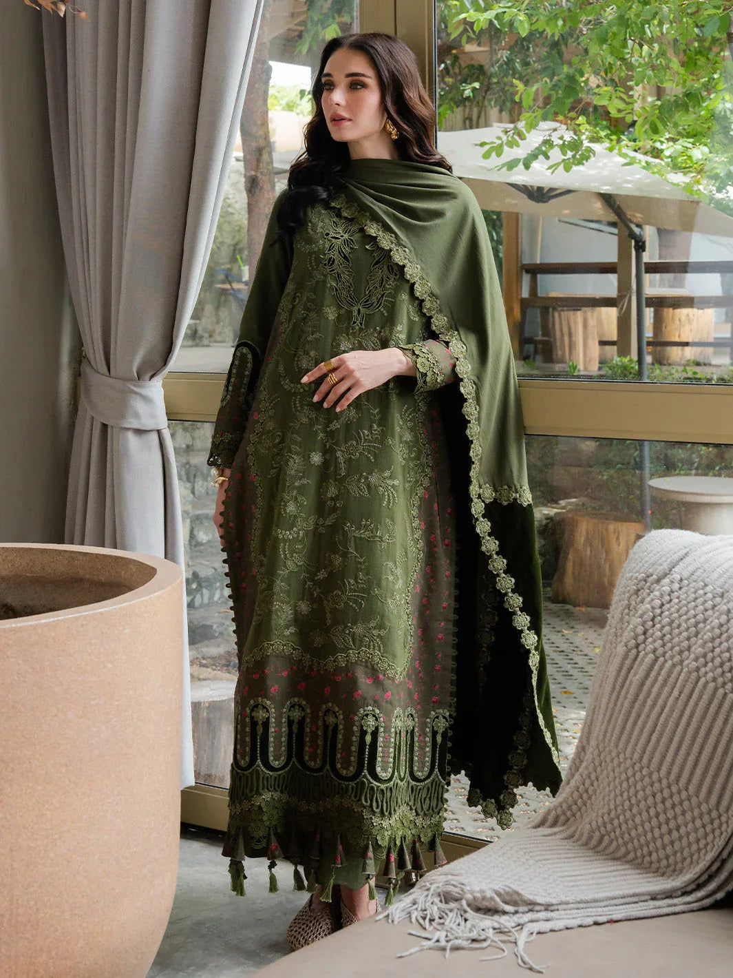 Faiza Faisal | Dastaan Khaddar 25 | RUMIYA - Aqsa Fabrics