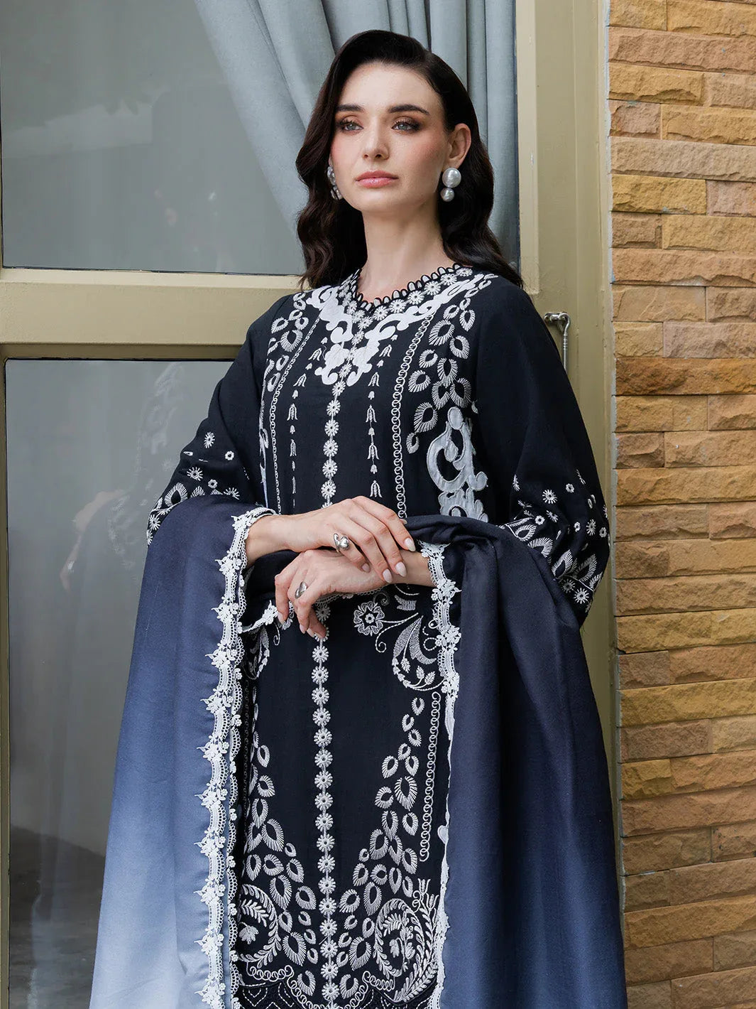 Faiza Faisal | Dastaan Khaddar 25 | REHA - Aqsa Fabrics