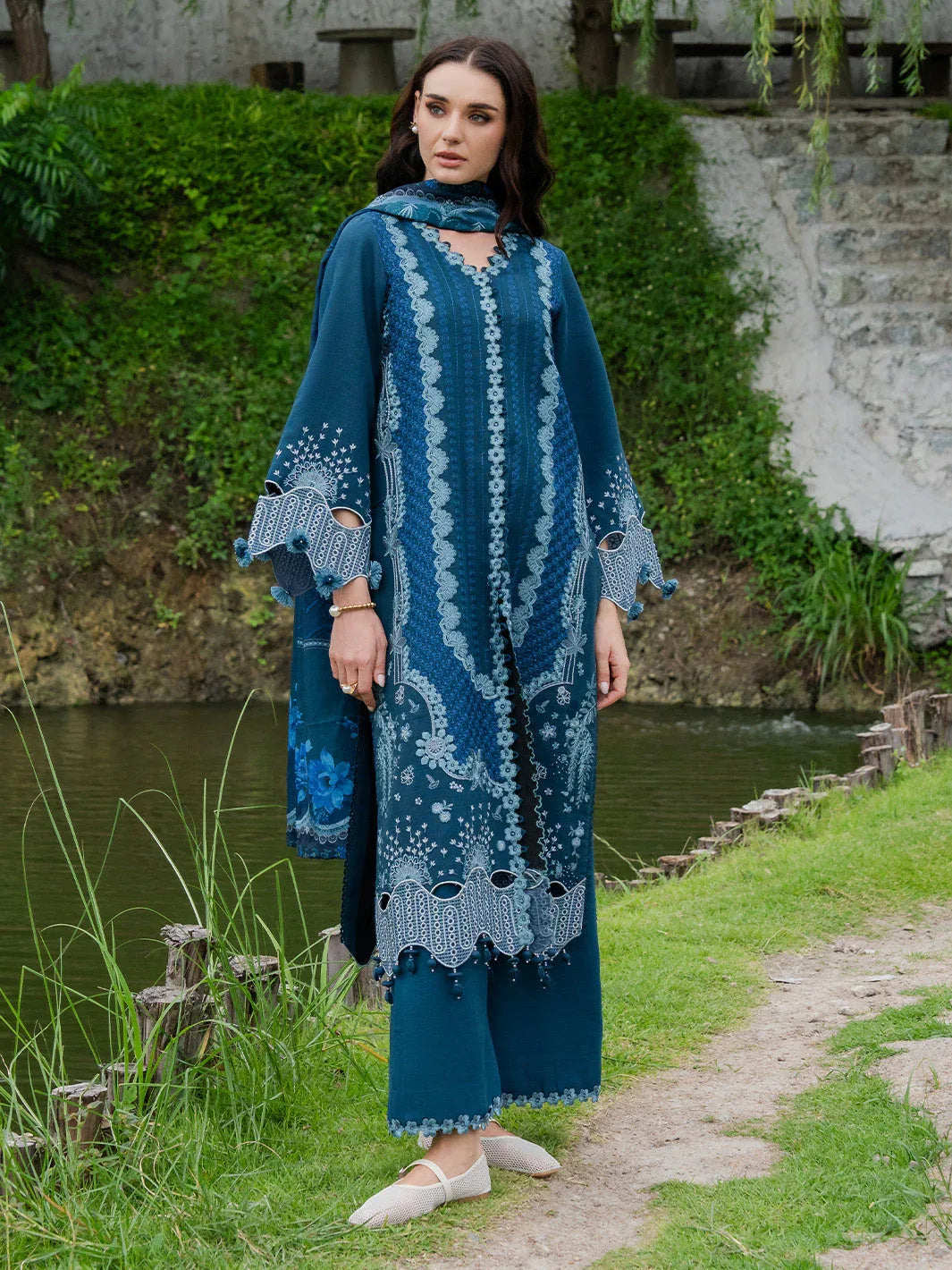 Faiza Faisal | Dastaan Khaddar 25 | EVARA - Aqsa Fabrics
