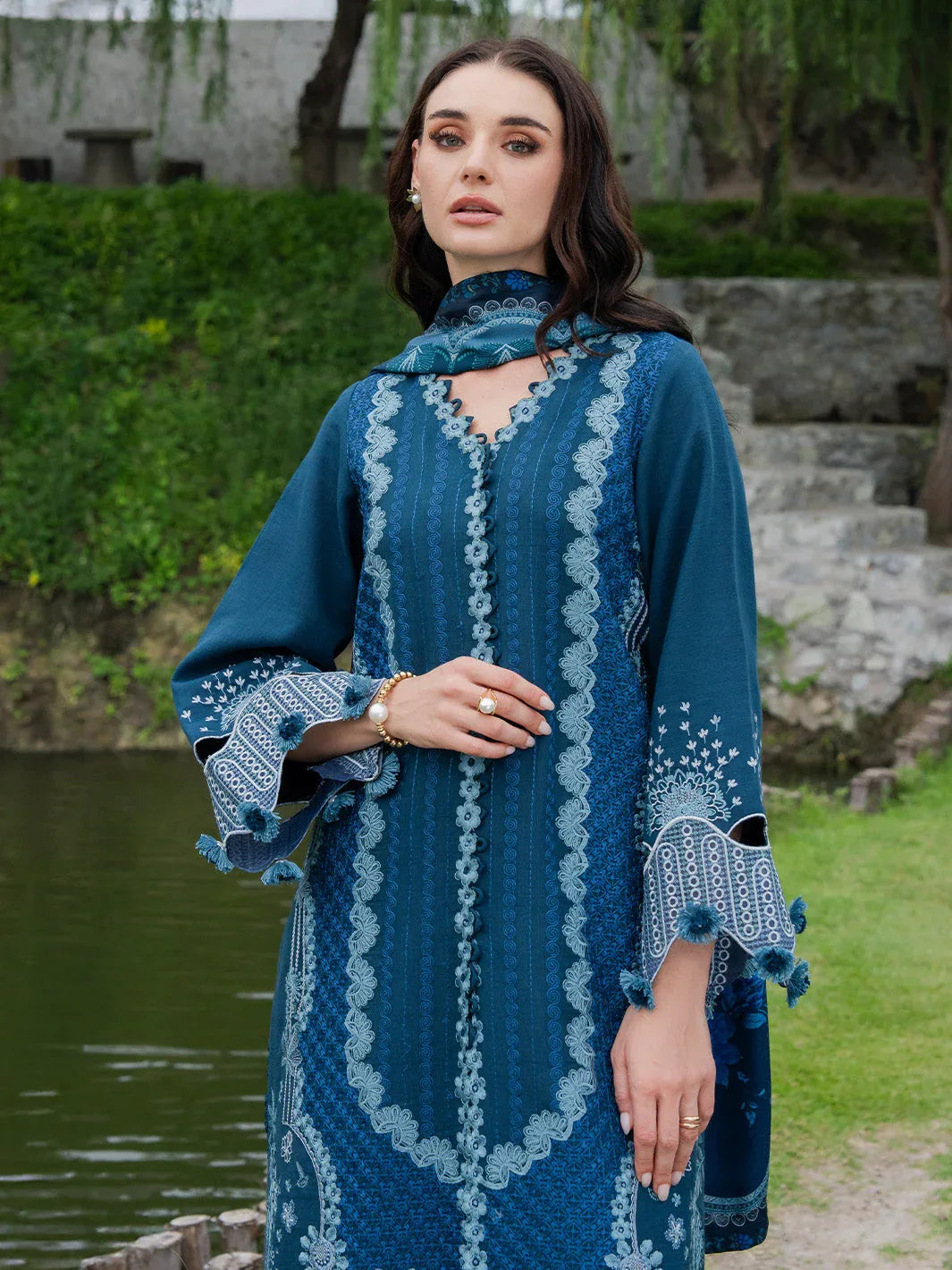 Faiza Faisal | Dastaan Khaddar 25 | EVARA - Aqsa Fabrics