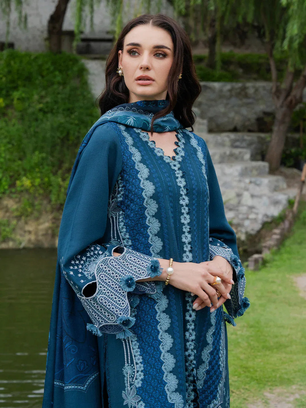 Faiza Faisal | Dastaan Khaddar 25 | EVARA - Aqsa Fabrics