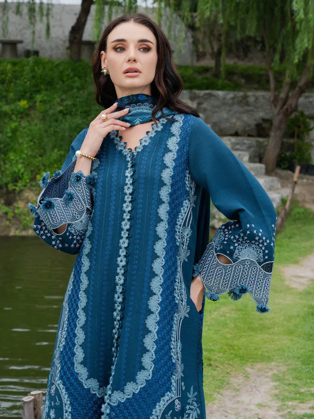 Faiza Faisal | Dastaan Khaddar 25 | EVARA - Aqsa Fabrics