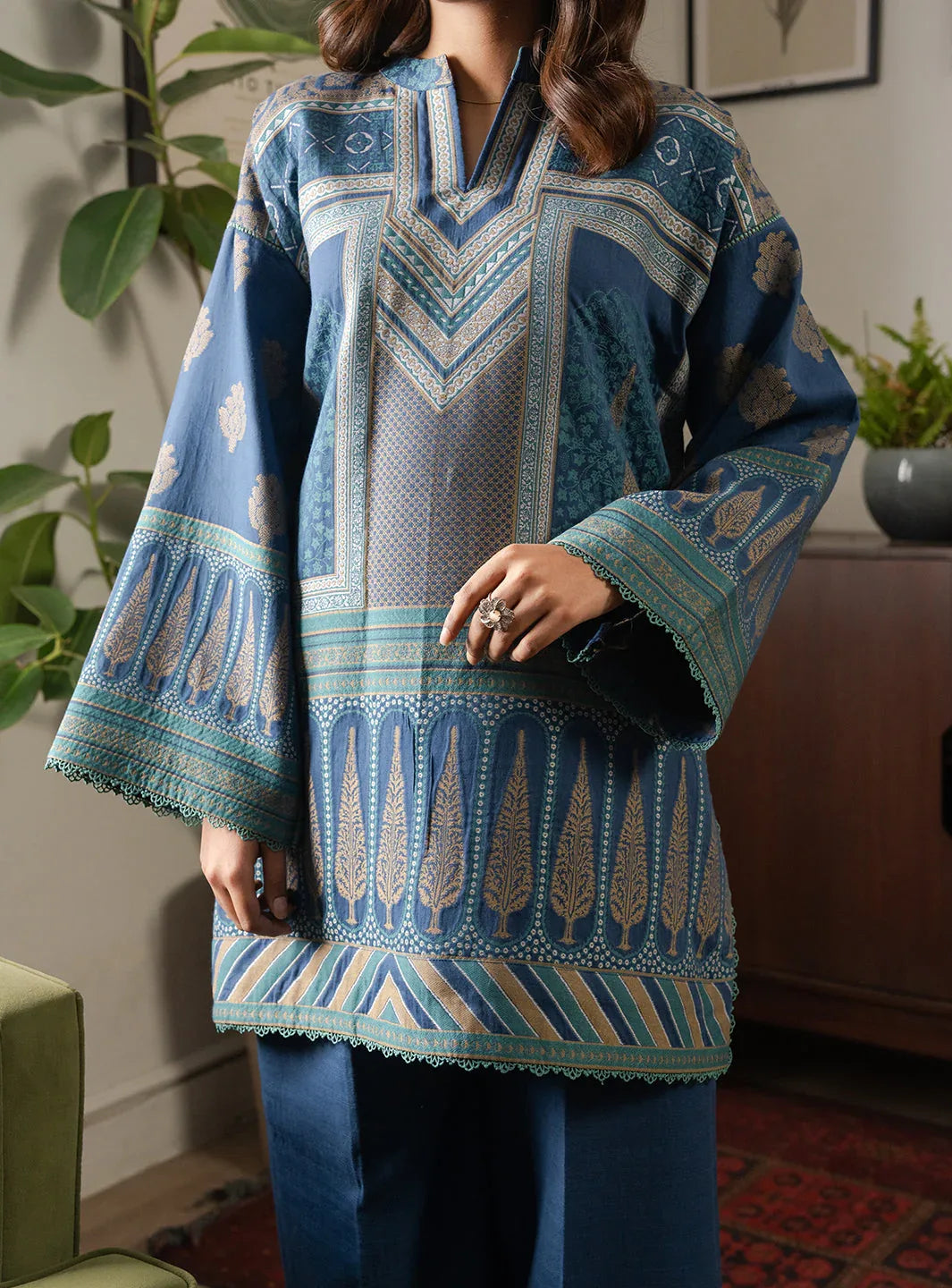 Faiza Faisal | Lumiere Pret | AZURE - Aqsa Fabrics
