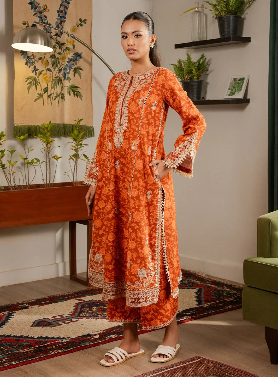 Faiza Faisal | Lumiere Pret | EMBER - Aqsa Fabrics