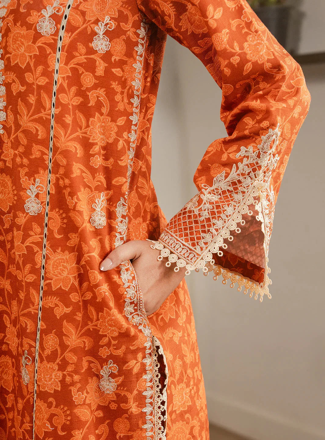 Faiza Faisal | Lumiere Pret | EMBER - Aqsa Fabrics