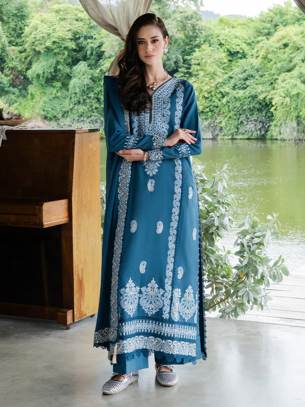 Faiza Faisal | Hoor Karandi | ESHAL - Aqsa Fabrics