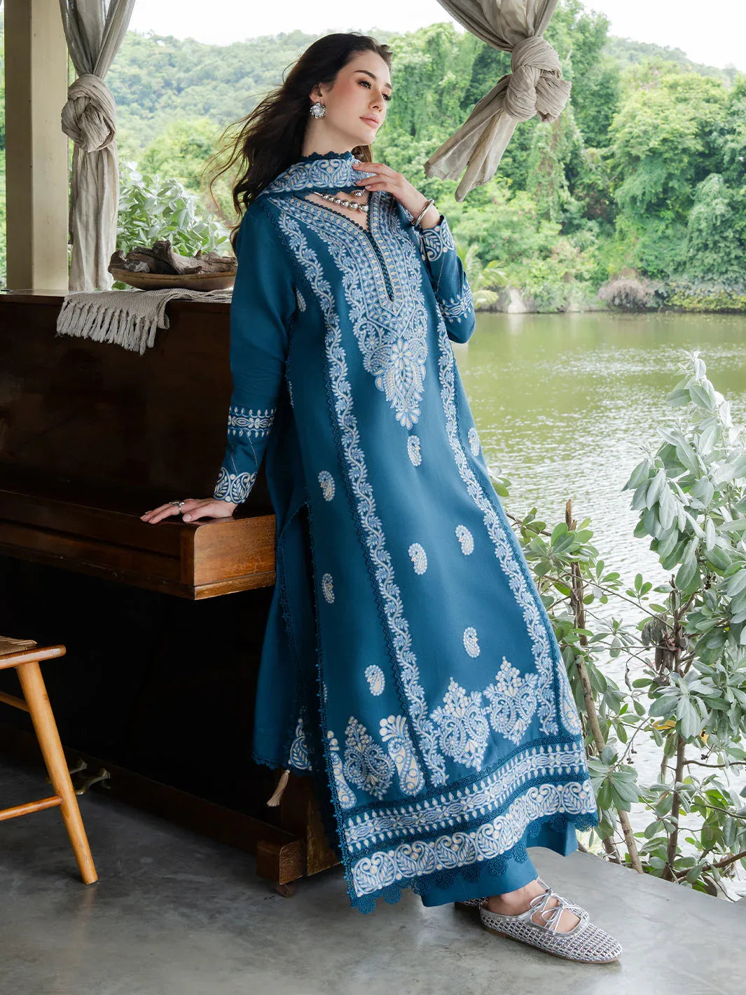 Faiza Faisal | Hoor Karandi | ESHAL - Aqsa Fabrics