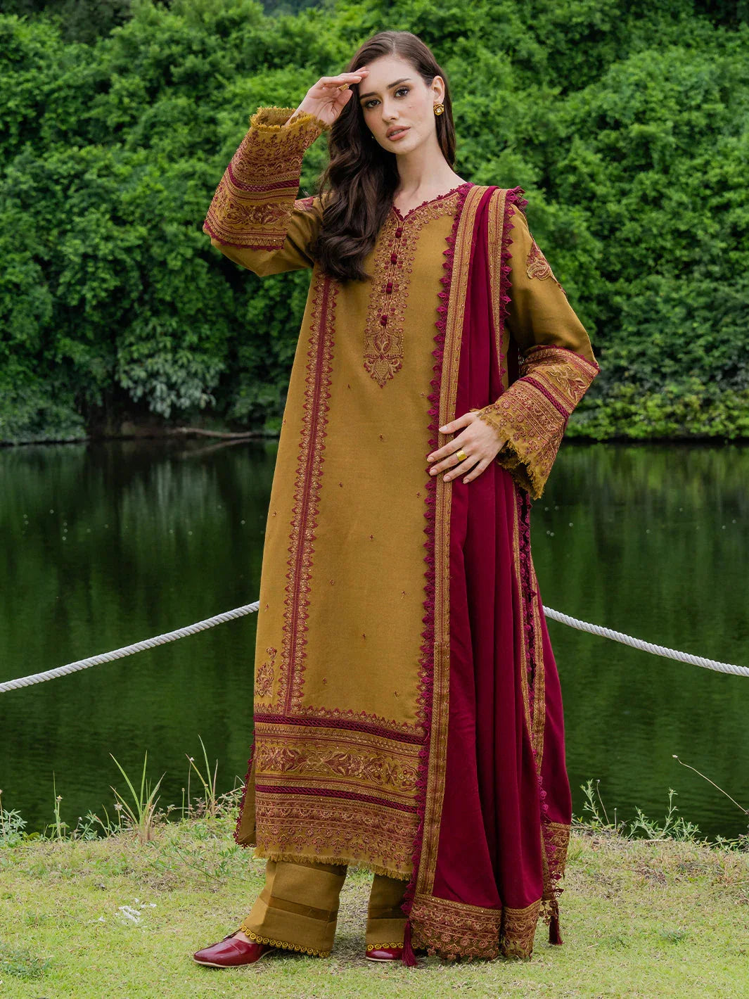 Faiza Faisal | Hoor Karandi | AZIRA - Aqsa Fabrics