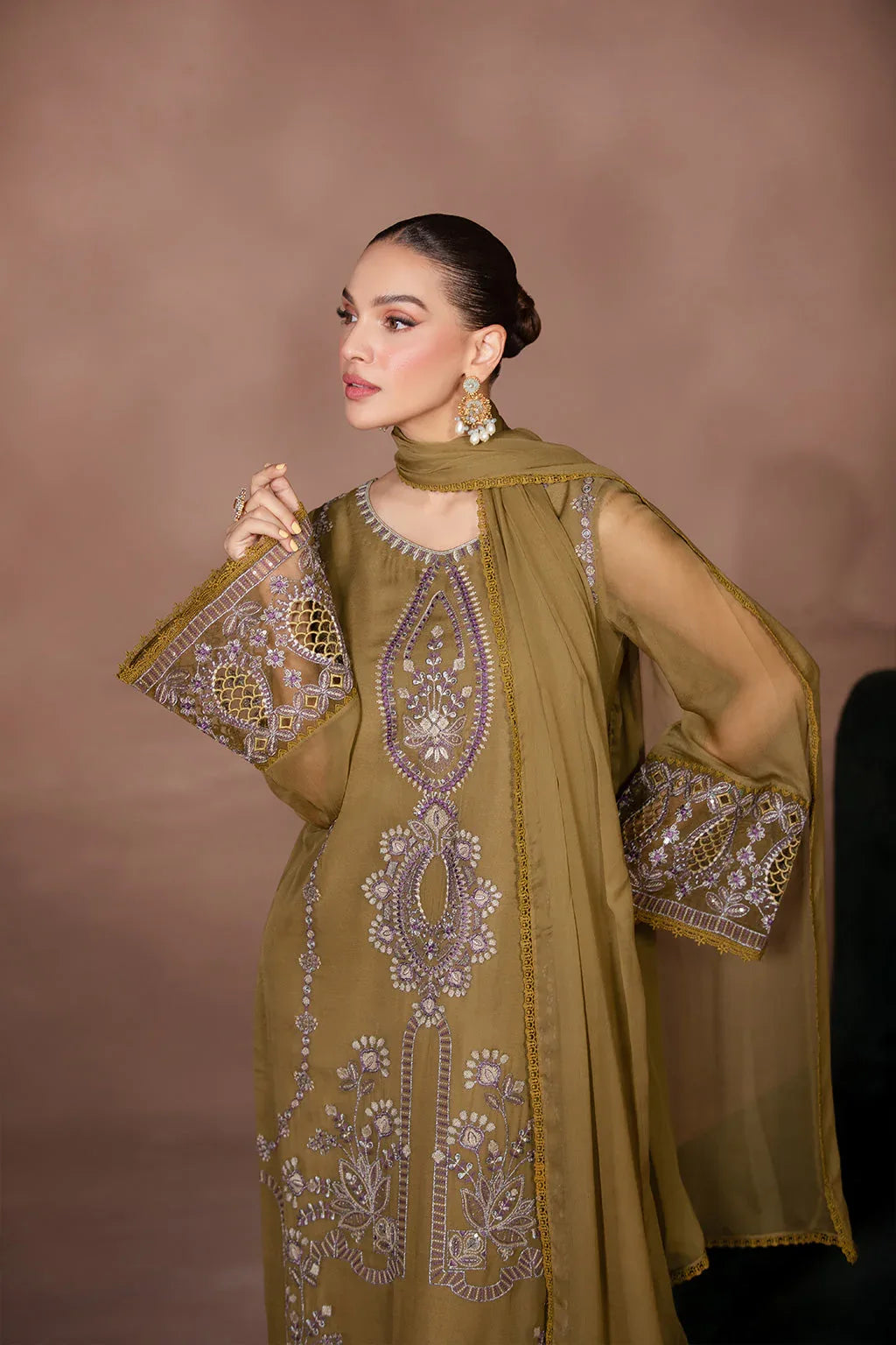 Flossie | Studio RTW | TANSY GREEN - Aqsa Fabrics