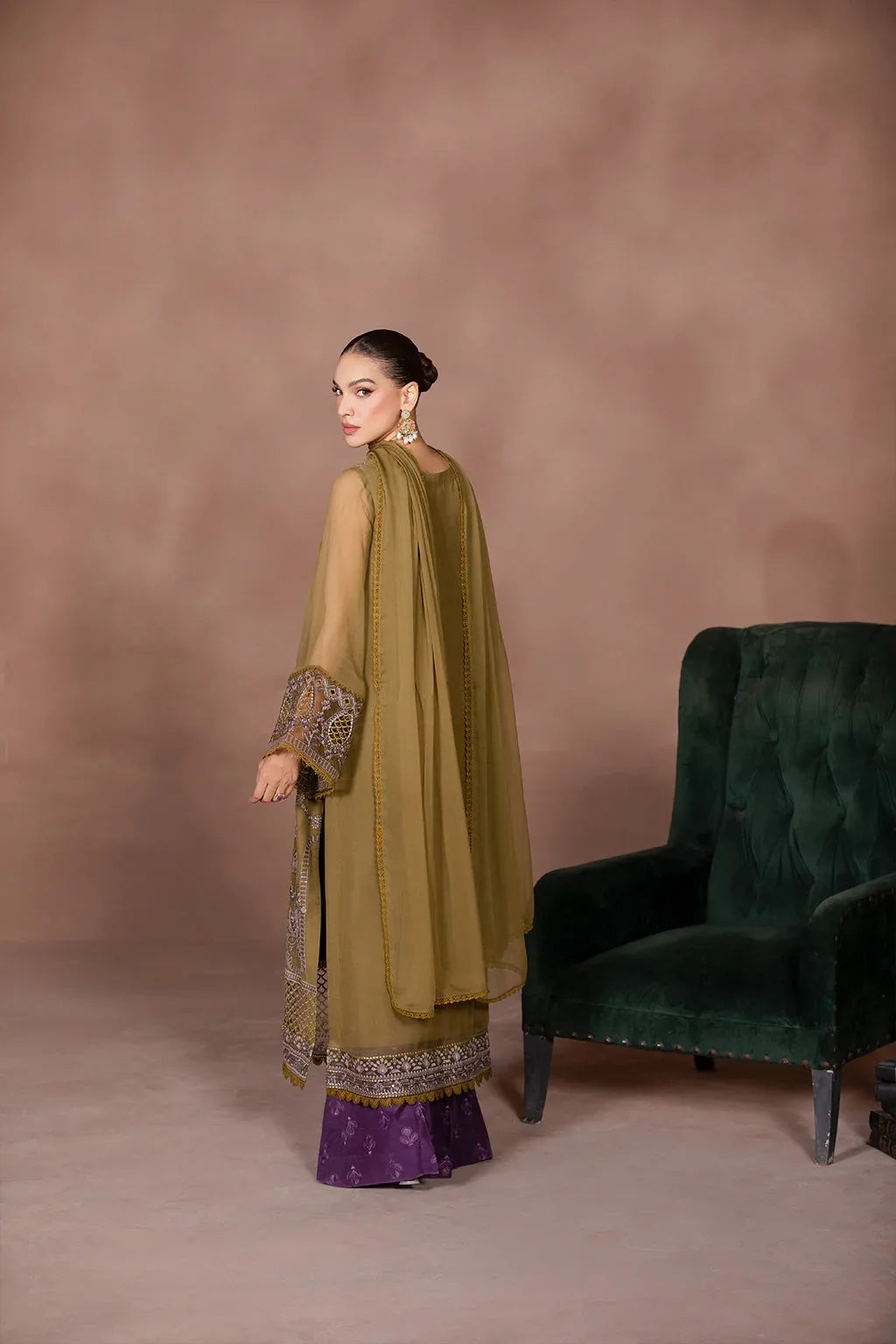 Flossie | Studio RTW | TANSY GREEN - Aqsa Fabrics