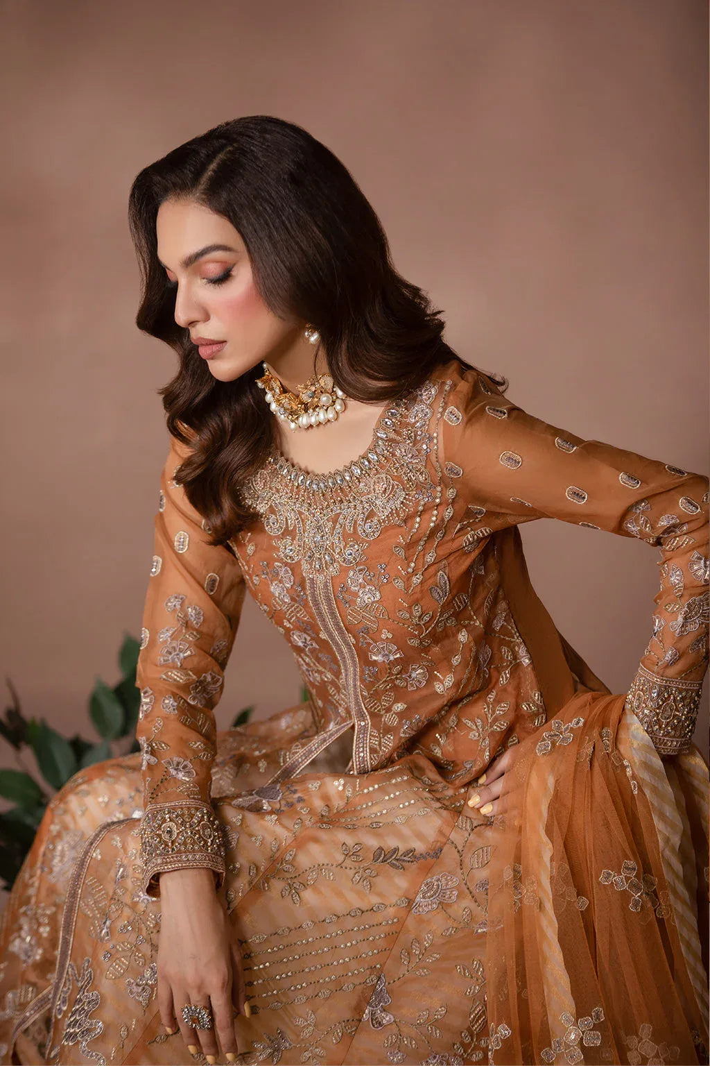 Flossie | Studio RTW | FAWN BROWN - Aqsa Fabrics