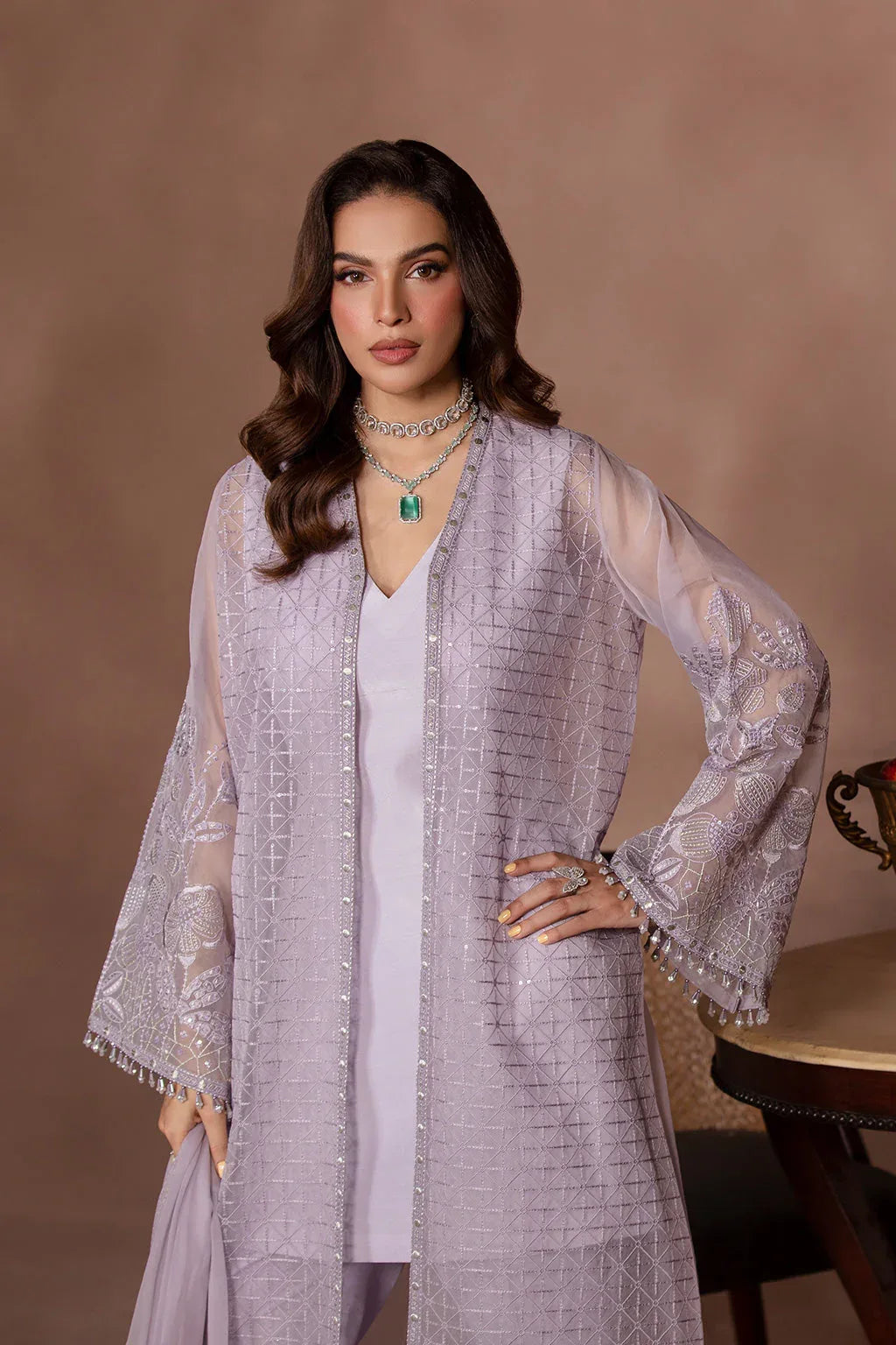 Flossie | Studio RTW | LILAC SNOW - Aqsa Fabrics