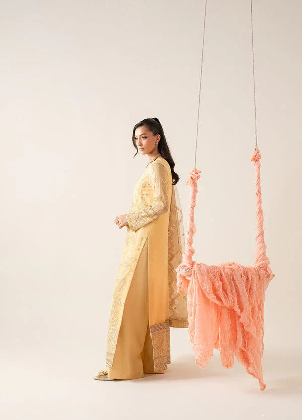 Maryum N Maria | Zaib Luxury | Embroirdered Chiffon LYA - FS50126 - Aqsa Fabrics