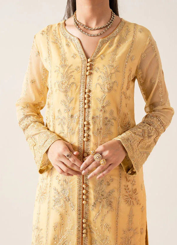 Maryum N Maria | Zaib Luxury | Embroirdered Chiffon LYA - FS50126 - Aqsa Fabrics