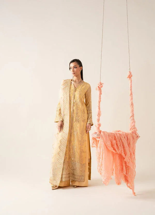 Maryum N Maria | Zaib Luxury | Embroirdered Chiffon LYA - FS50126 - Aqsa Fabrics