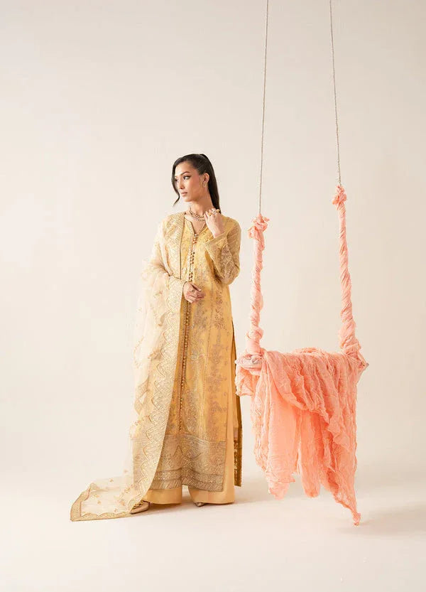 Maryum N Maria | Zaib Luxury | Embroirdered Chiffon LYA - FS50126 - Aqsa Fabrics