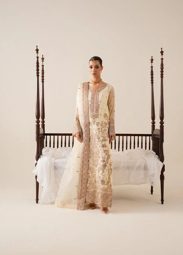 Maryum N Maria | Zaib Luxury |  Embroirdered Chiffon LILI - FS50128 - Aqsa Fabrics