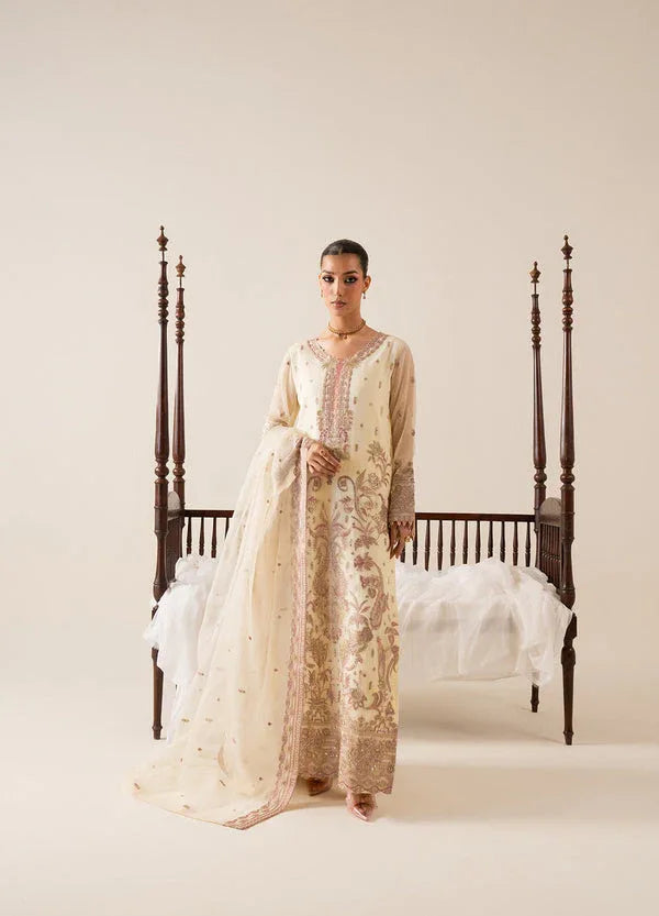 Maryum N Maria | Zaib Luxury |  Embroirdered Chiffon LILI - FS50128 - Aqsa Fabrics