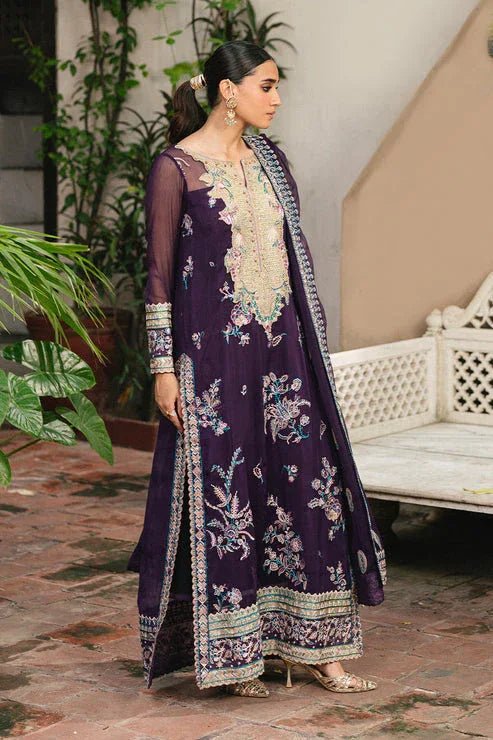 Maryum N Maria | Gulnaar Formals | 3 Piece Embroidered Chiffon POLINA - FSU5650 - Aqsa Fabrics
