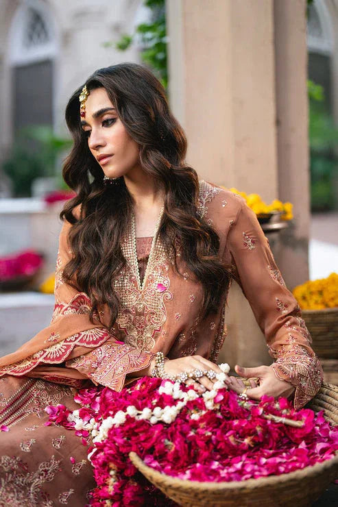 Maryum N Maria | Gulnaar Formals | 3 Piece Embroidered Chiffon VARVARA - FSU5651 - Aqsa Fabrics