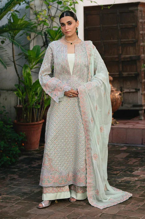 Maryum N Maria | Gulnaar Formals | 3 Piece Embroidered Chiffon TATIANA - FSU5652 - Aqsa Fabrics
