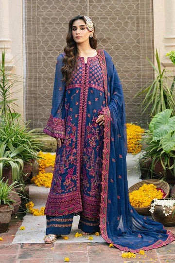 Maryum N Maria | Gulnaar Formals | 3 Piece Embroidered Chiffon ROKSANA - FSU5653 - Aqsa Fabrics