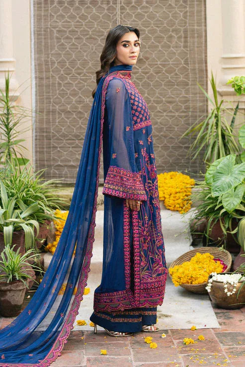 Maryum N Maria | Gulnaar Formals | 3 Piece Embroidered Chiffon ROKSANA - FSU5653 - Aqsa Fabrics