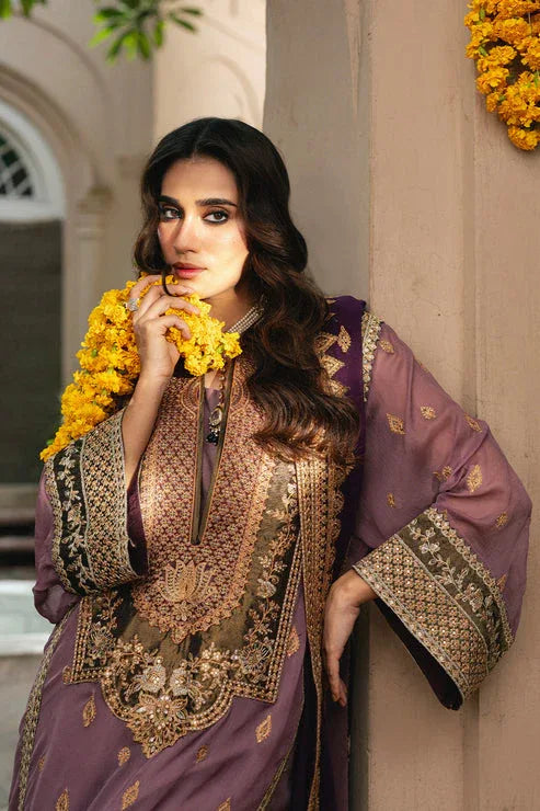 Maryum N Maria | Gulnaar Formals | 3 Piece Embroidered Chiffon KAMILLA - FSU5654 - Aqsa Fabrics