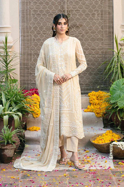 Maryum N Maria | Gulnaar Formals | 3 Piece Embroidered Chiffon ANASTASIA - FSU5655 - Aqsa Fabrics