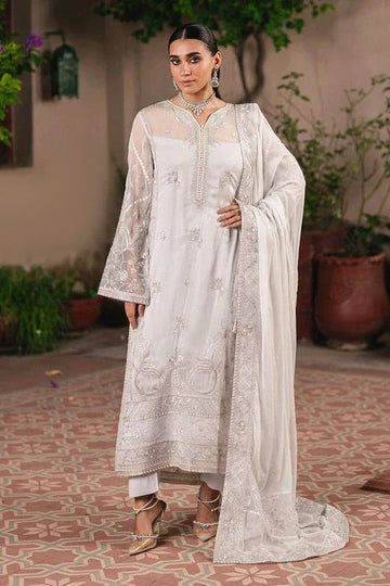 Maryum N Maria | Gulnaar Formals | 3 Piece Embroidered Chiffon FAINA - FSU5656 - Aqsa Fabrics