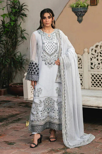 Maryum N Maria | Gulnaar Formals | 3 Piece Embroidered Chiffon LILIYA - FSU5657 - Aqsa Fabrics