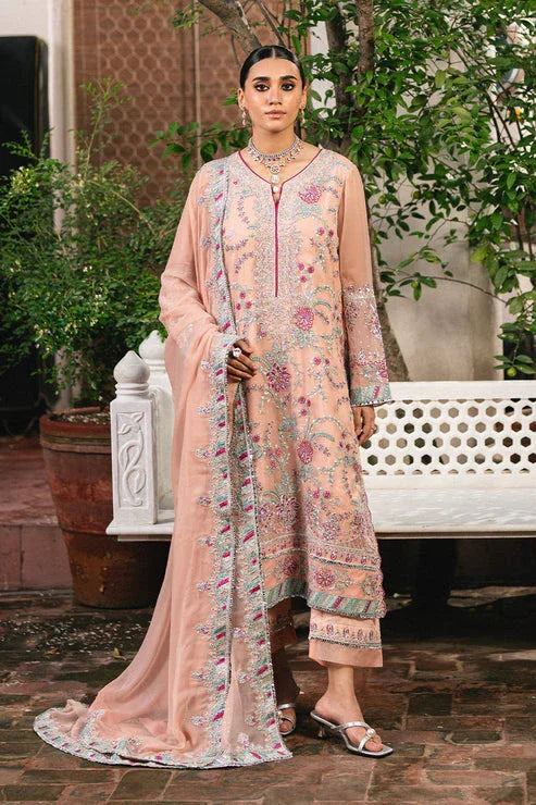 Maryum N Maria | Gulnaar Formals | 3 Piece Embroidered Chiffon ANYA - FSU5659 - Aqsa Fabrics