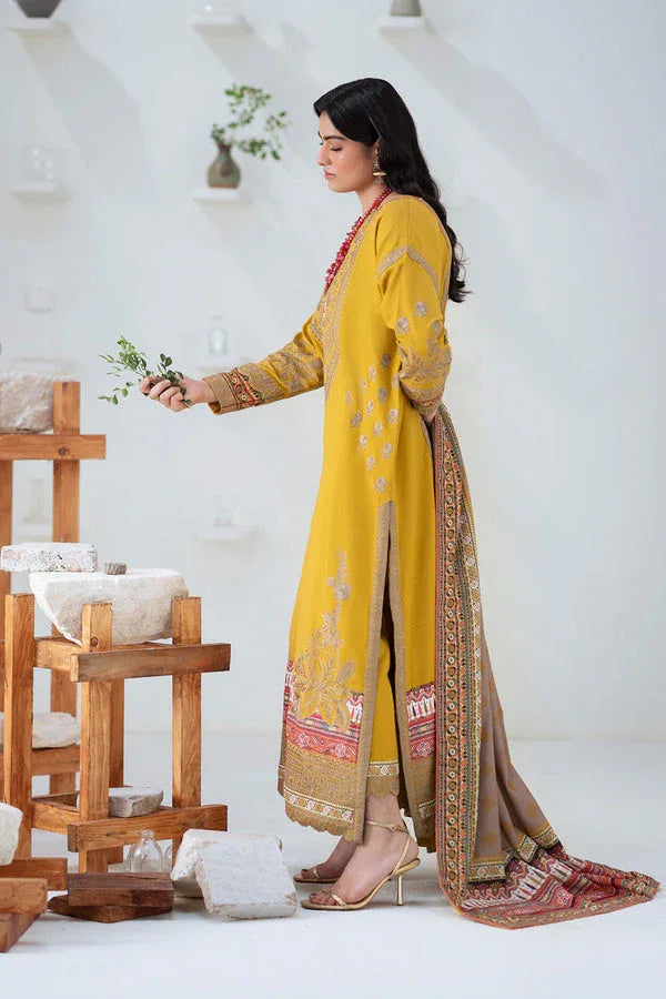 Maryum N Maria | Noore Winters 25 | 3 Piece Embroidered Khaddar APANA - FSU5671 - Aqsa Fabrics